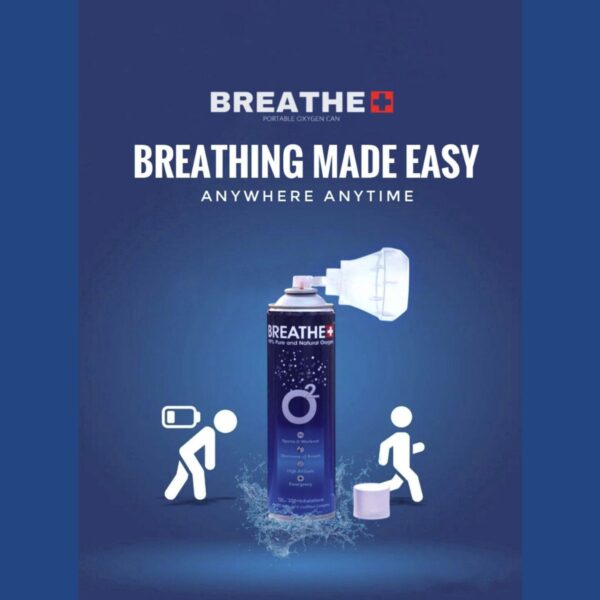 Portable Oxygen Can - Breathe+ (12L) - Image 2